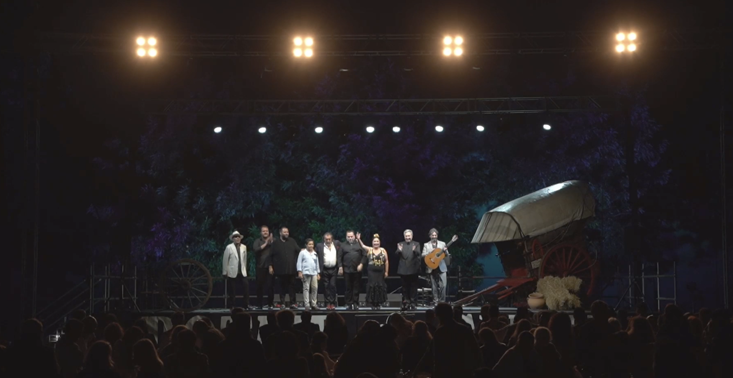 Escenario del festival Potaje Gitano 2024 en Utrera
